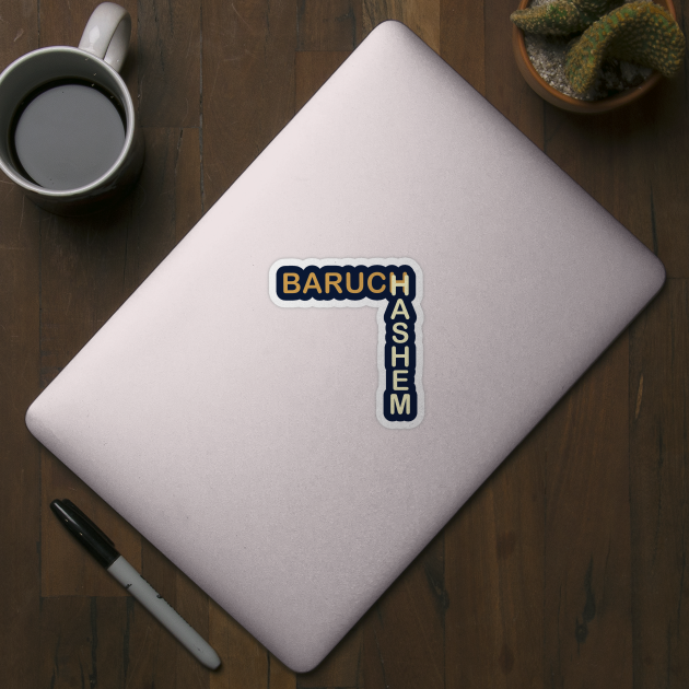 Baruch HaShem – L-Layout Typography by Thank HaShem